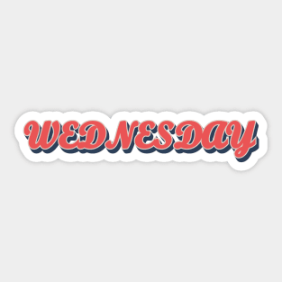 Wednesday Pop Vintage Sticker